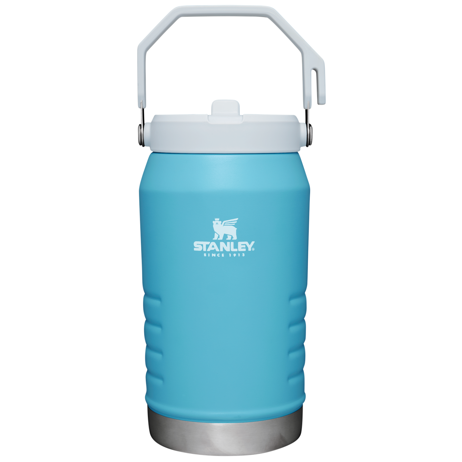 Stanley IceFlow 64 oz Stainless Steel Tumbler in Pool Blue with flip straw lid
