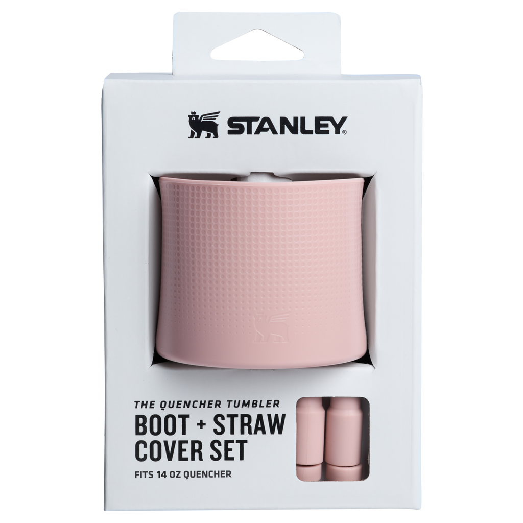 Stanley Quencher Boot And Straw Cover Set For 14 OZ Cups In Pink Dusk