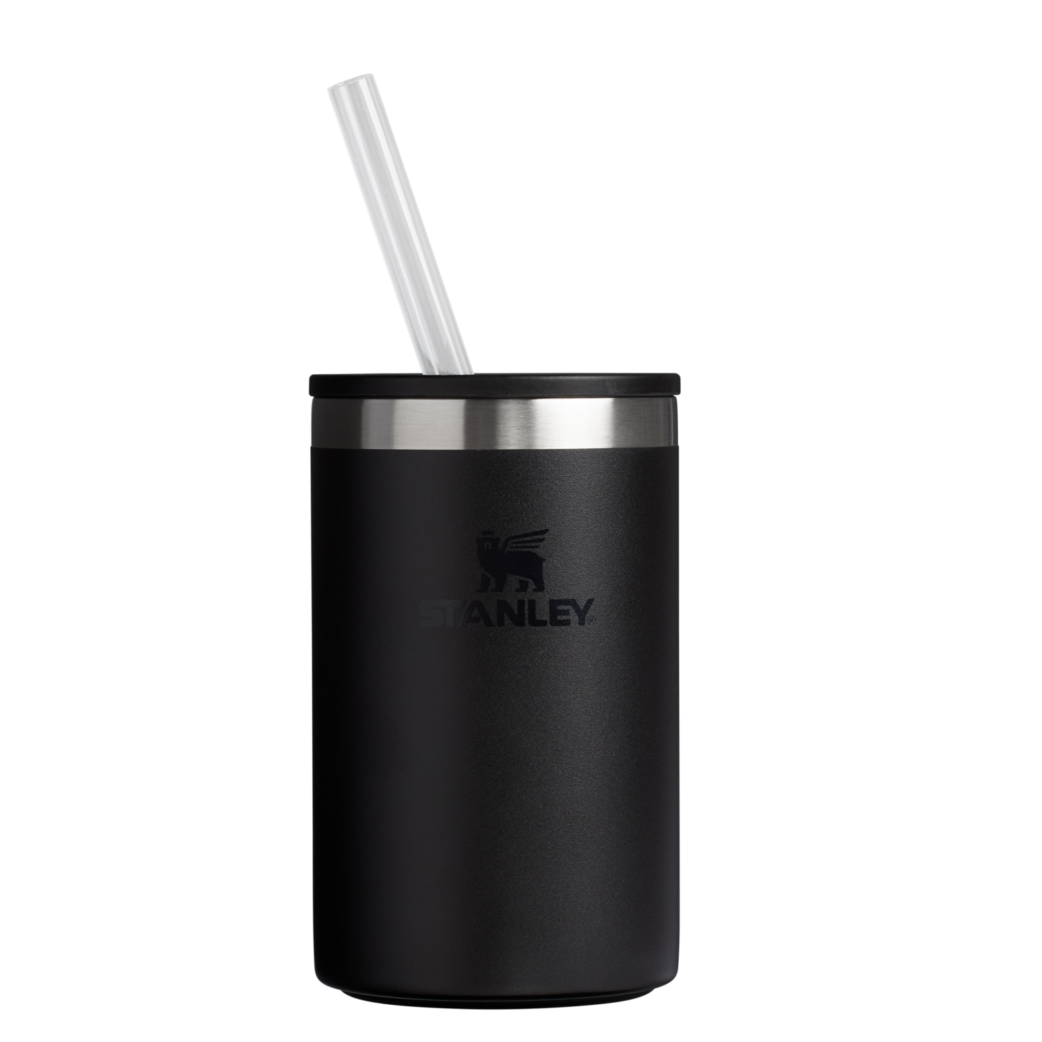 Stanley Everyday Can Cooler cup 10 oz with straw in Black 2.0