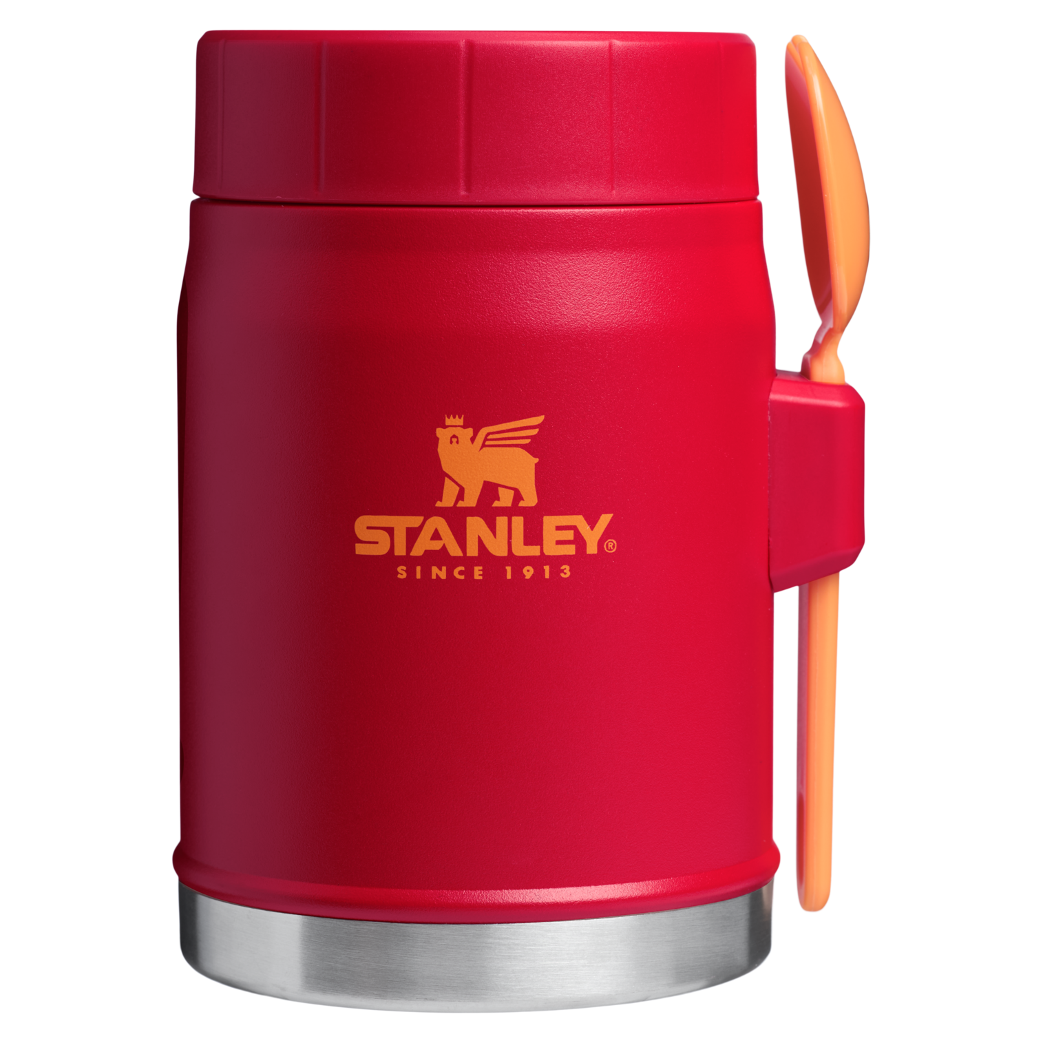 Stanley Heritage Vacuum Food Jar With Spork 14OZ In Chili Red