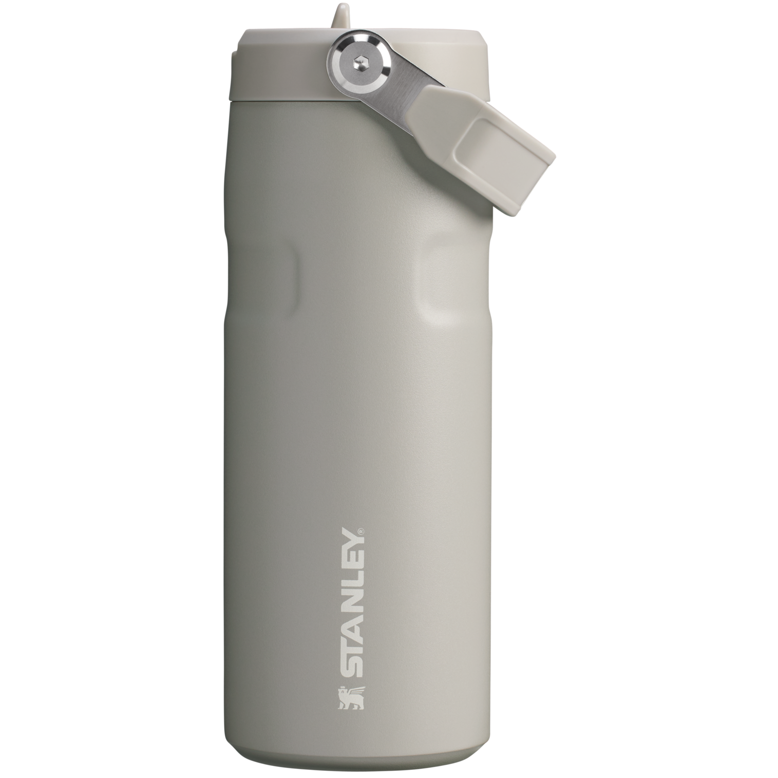 Stanley IceFlow Aerolight stainless steel water bottle in Ash with Flip Straw