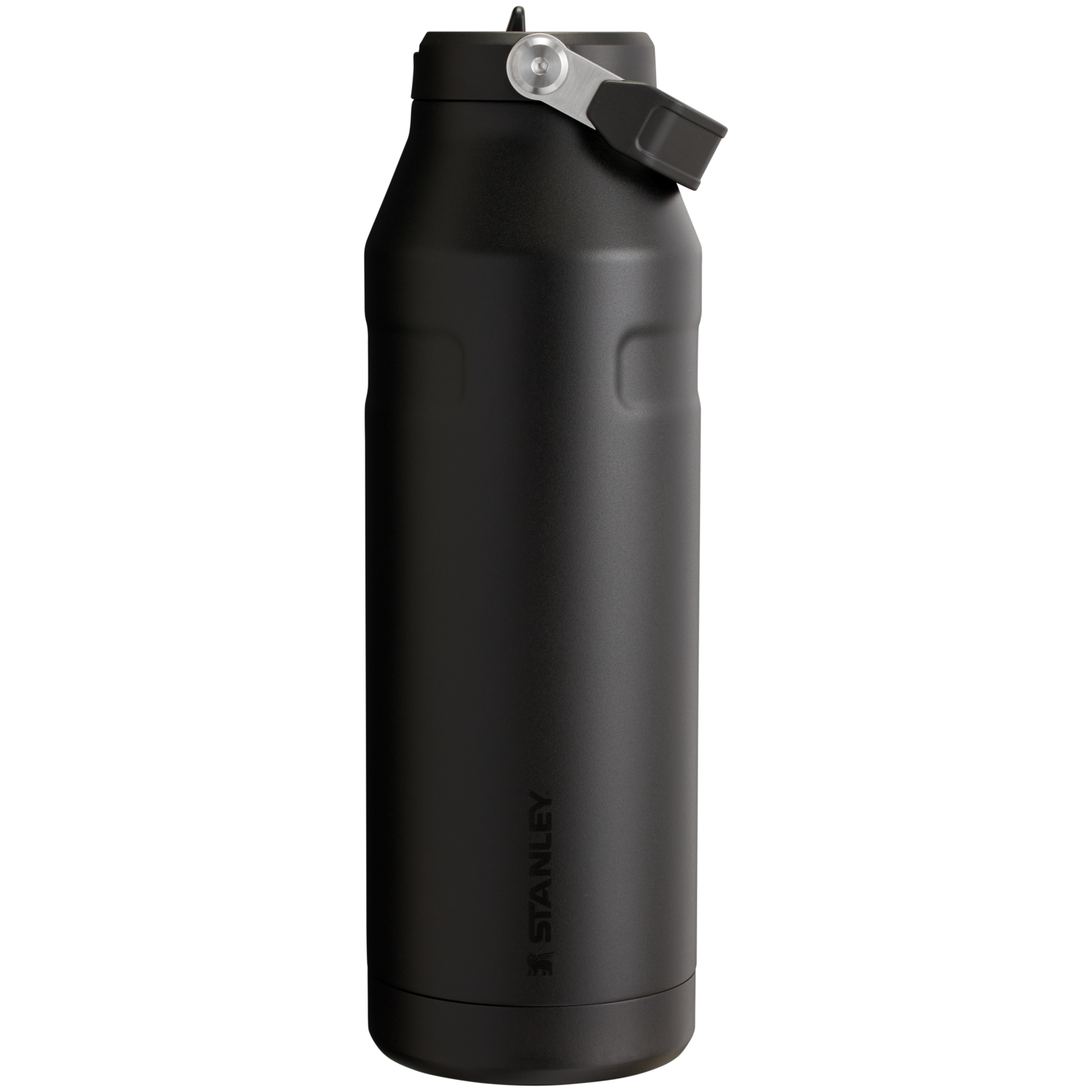 Stanley IceFlow Aerolight stainless steel water bottle in Black with Flip Straw