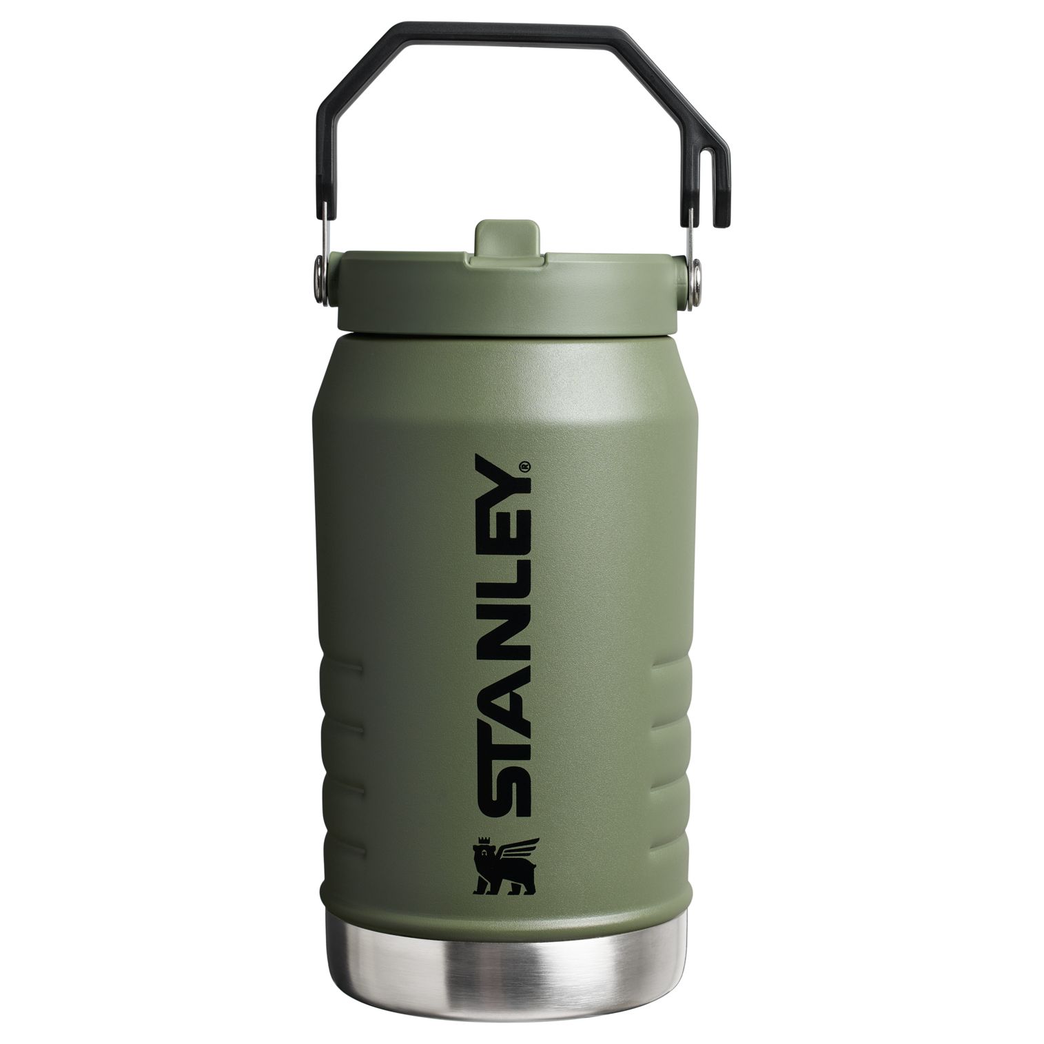 Stanley 64 OZ IceFlow Flip Straw Water Jug In Dried Pine Green