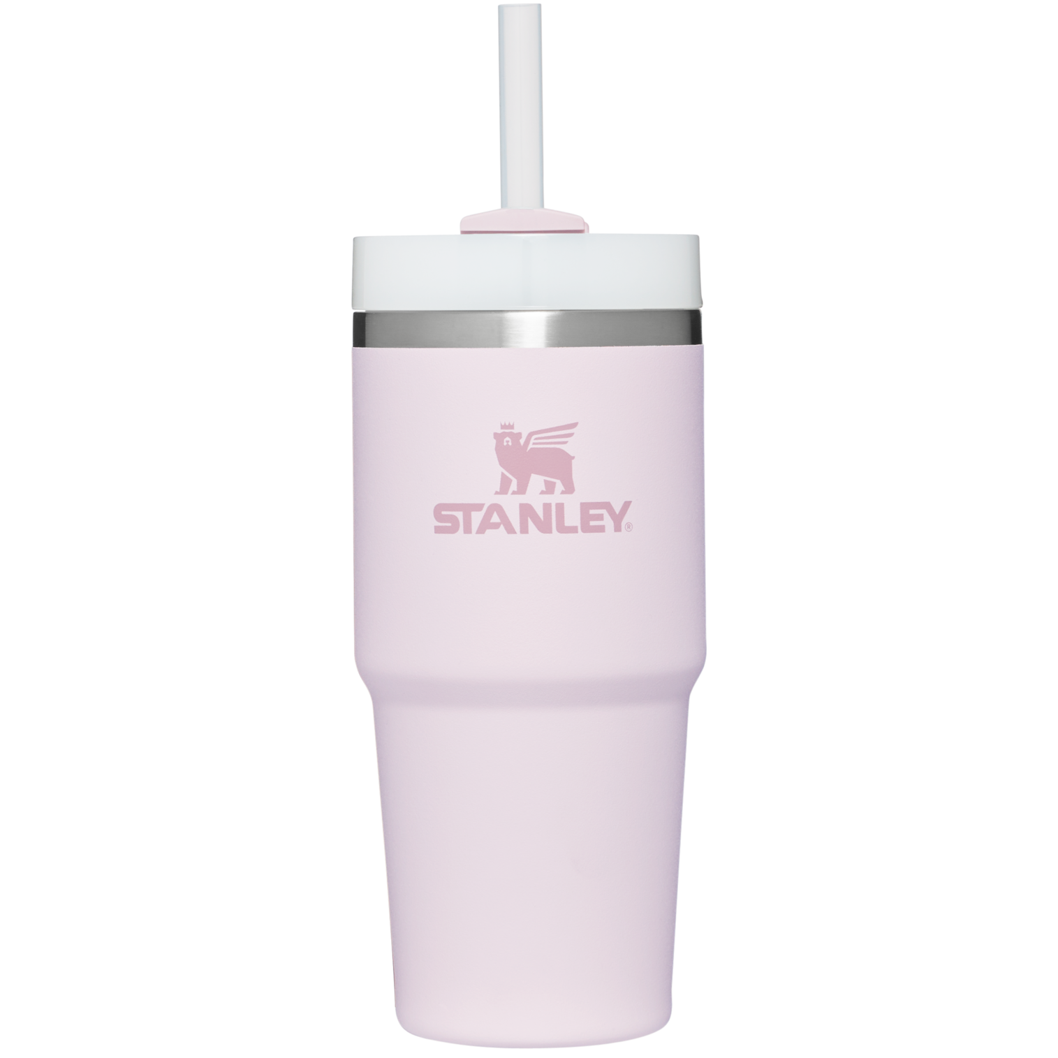 Stanley 14 OZ Quencher FlowState Stainless Steel Tumbler In Rose Quartz Pink