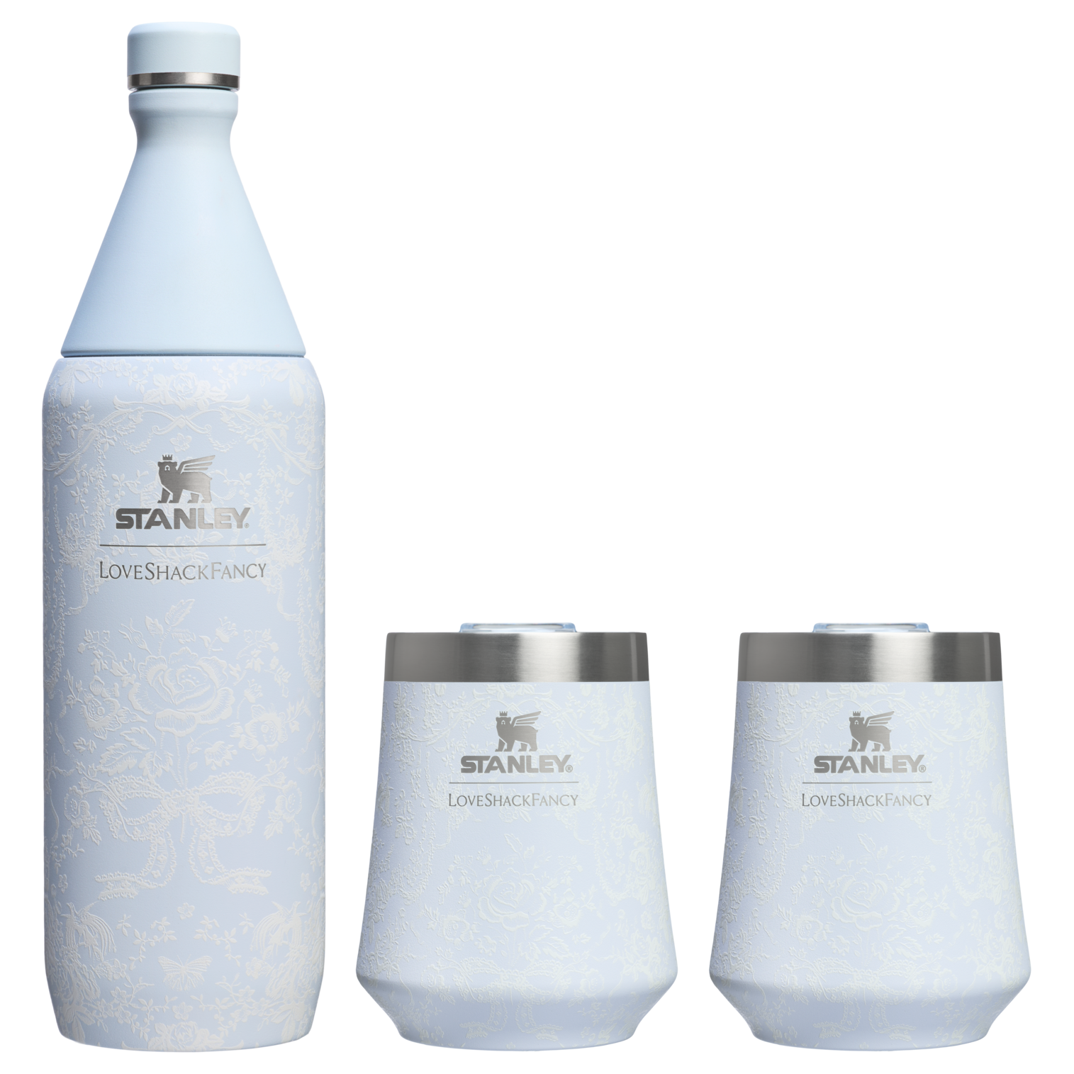 Stanley 1913 x LoveShackFancy Holiday Reserve All Day Wine Set | 34 OZ | 11 OZ