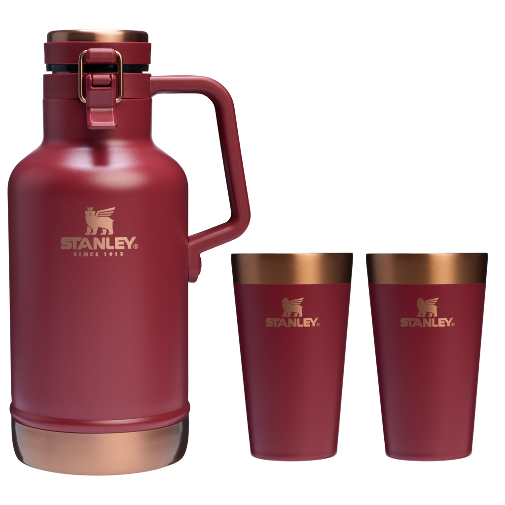 The Stanley Stay Chill Growler Set In Gilded Pomegranate Red