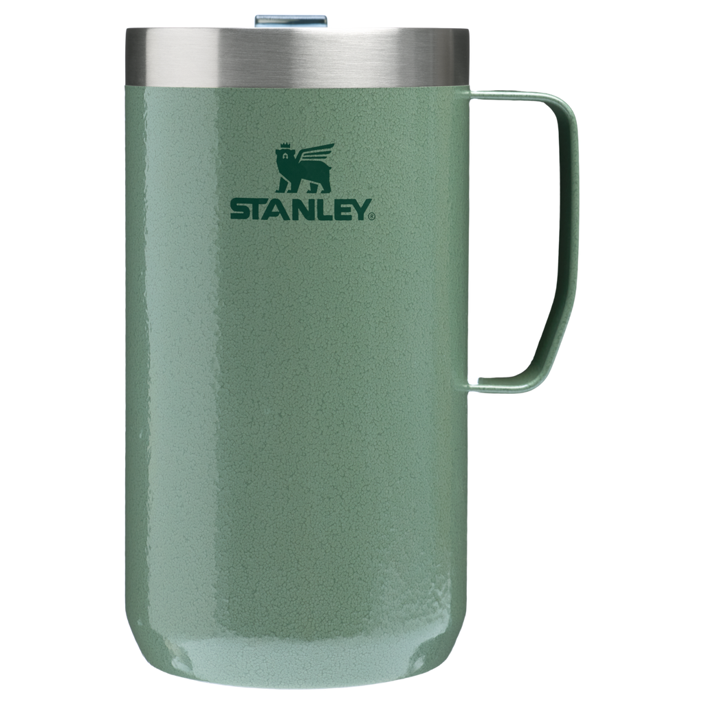 Stanley 24 OZ Stay Hot Camp Mug In Hammertone Green