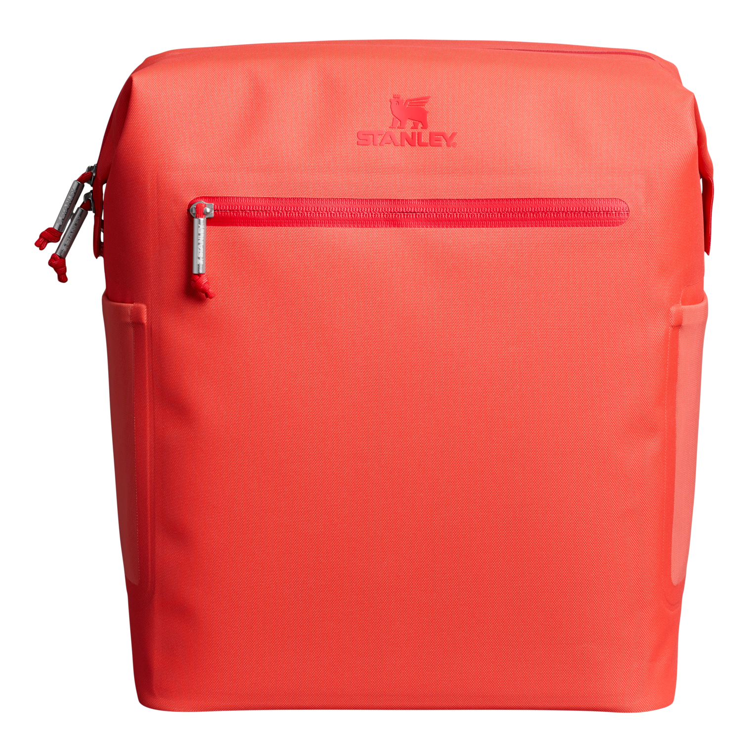 Stanley 14 QT All Day Madeleine Midi Soft Sided Cooler Backpack In Hot Coral Red