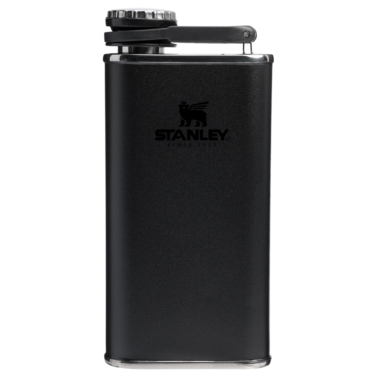 Stanley 8 OZ Easy Fill Wide Mouth Hip Flask In Black