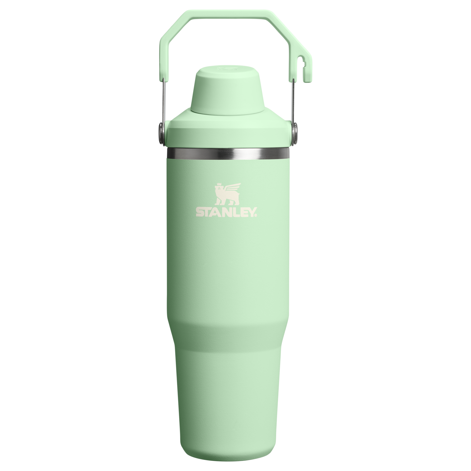 Stanley 30 OZ IceFlow Aerolight Stainless Steel Water Bottle In Pistachio Green with Fast Flow Lid
