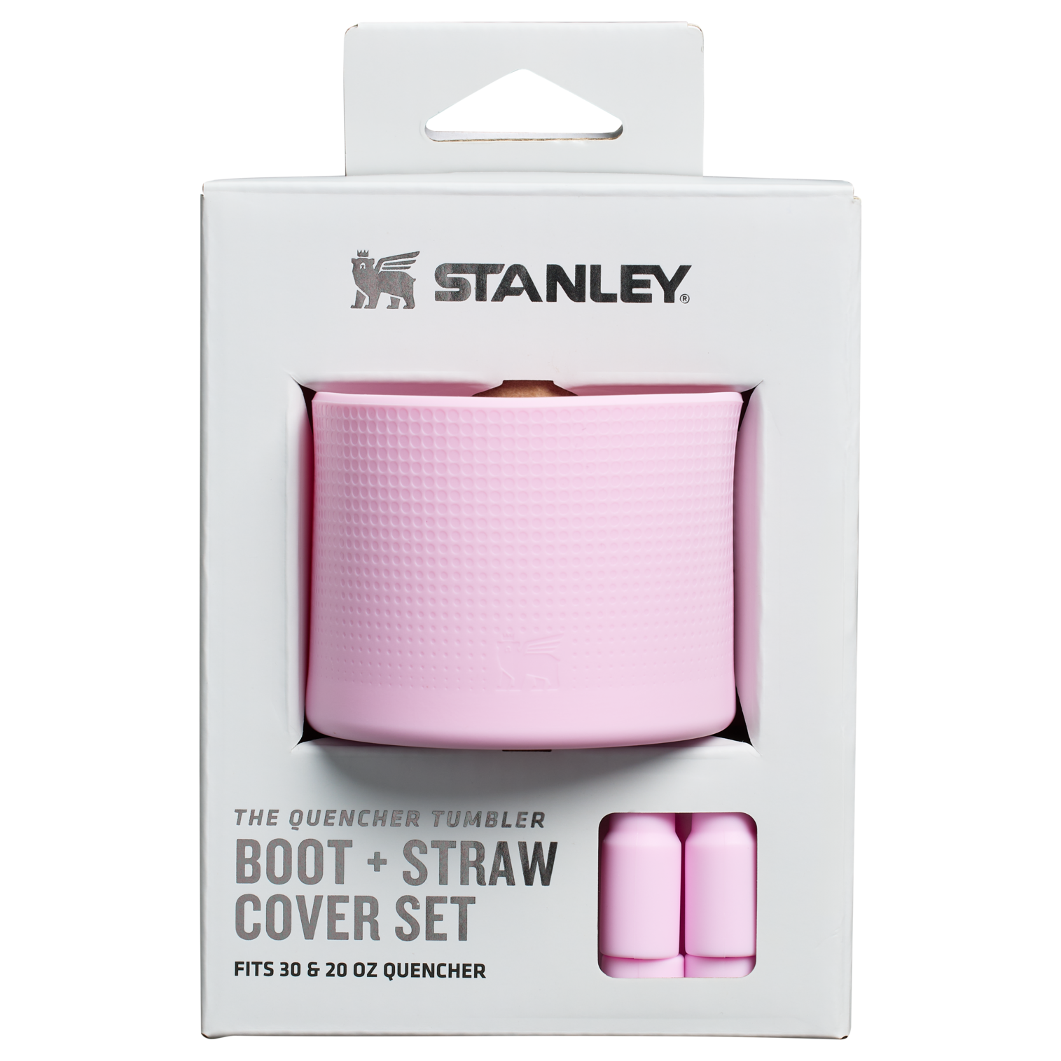 Stanley Quencher Tumbler Boot & Straw Cover For 30 To 20 OZ Cups In Cherry Blossom Pink