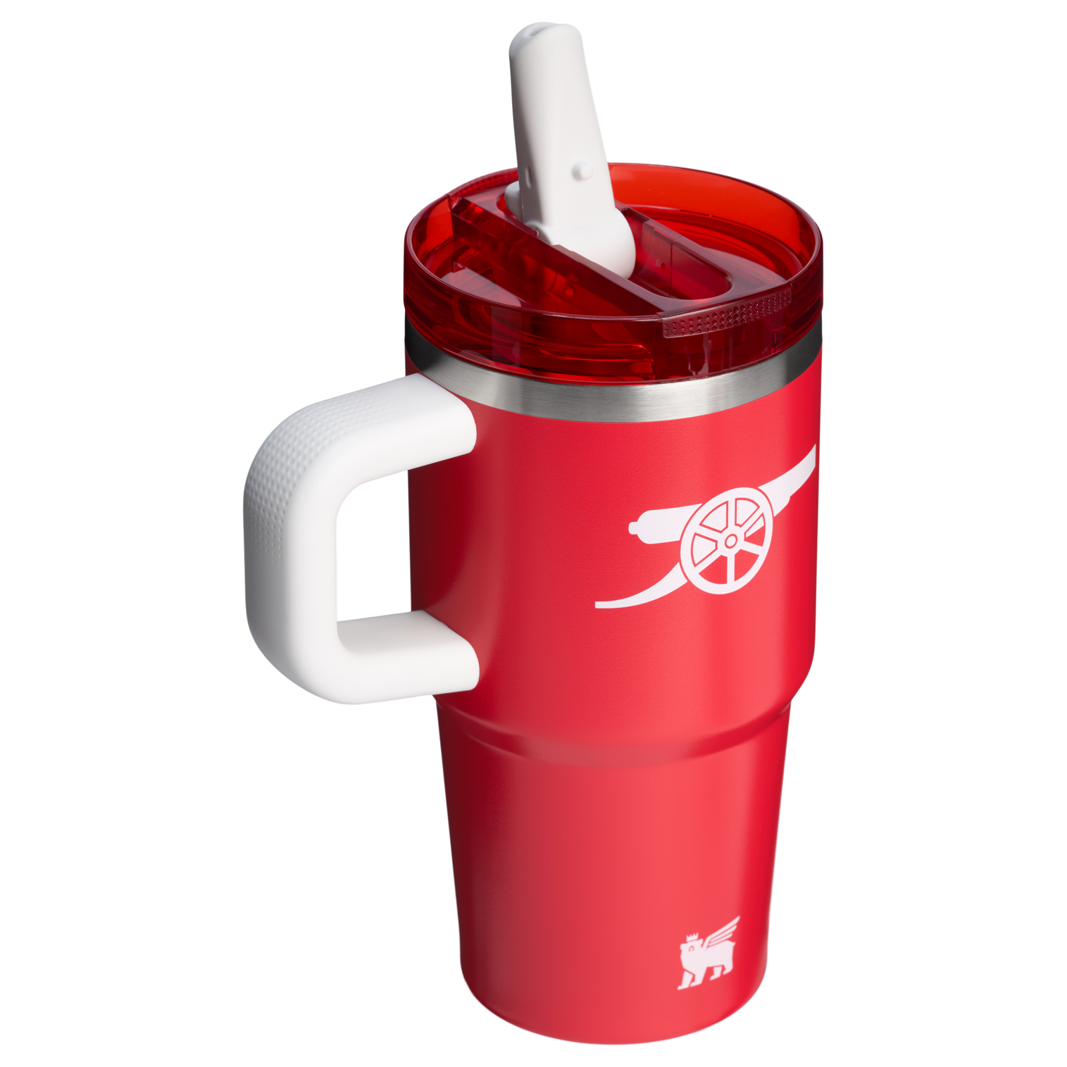 Stanley Arsenal 20 OZ Flip Straw Tumbler In Arsenal Red With White Accents